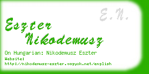 eszter nikodemusz business card